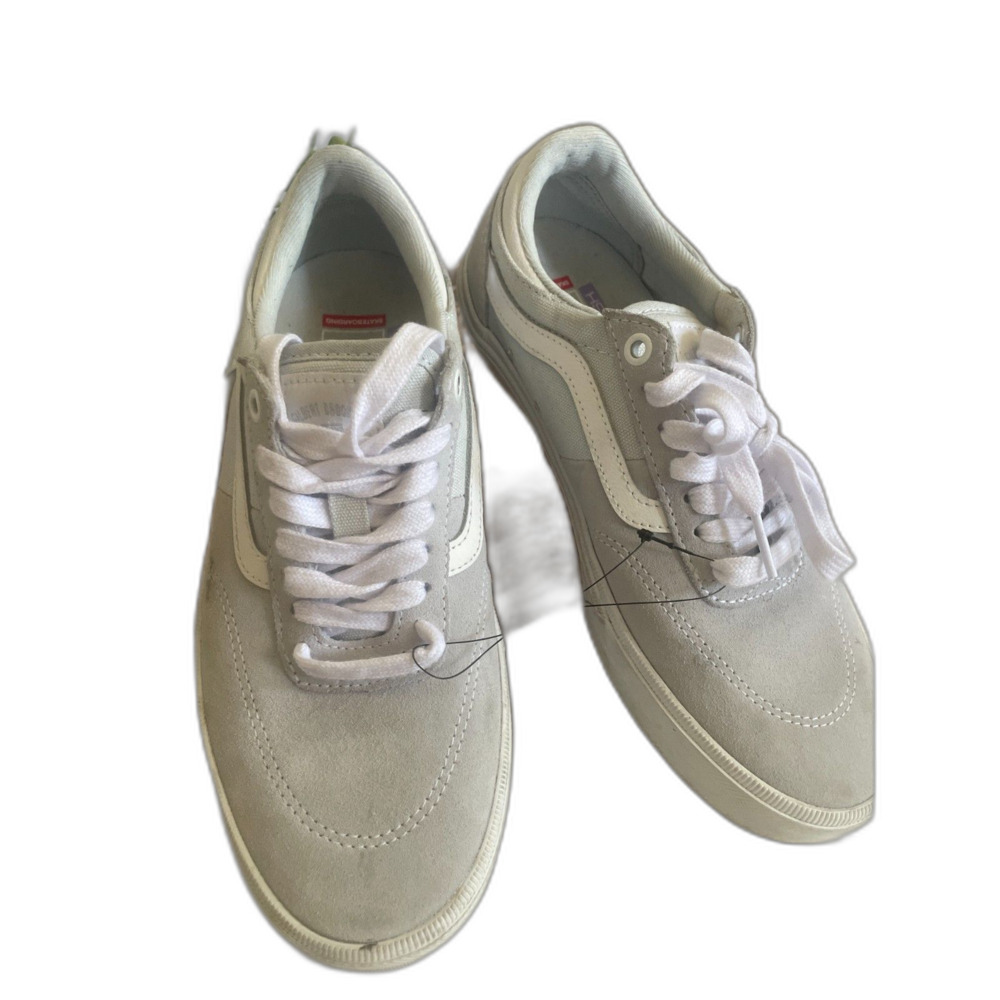 Vans Gilbert Crockett Men's Skate Shoes Gray Suede Canvas Size 6.5